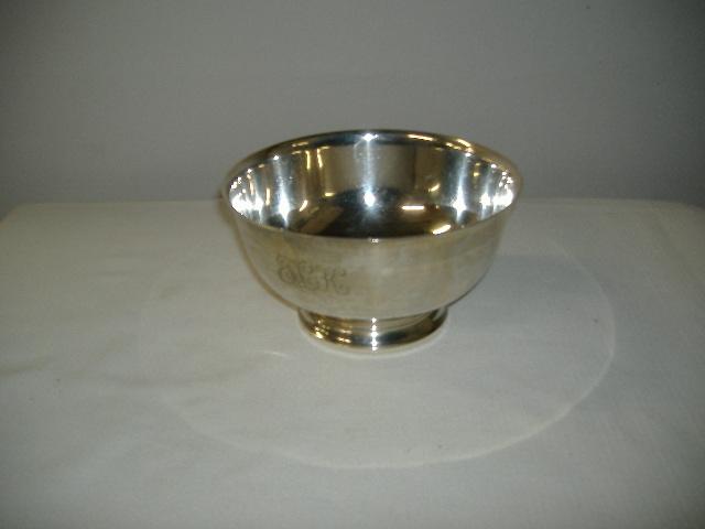 Picture 038.jpg - Gorham Sterling Silver Revere Repro bowl - 3 1/2" height x 6 1/2" diam